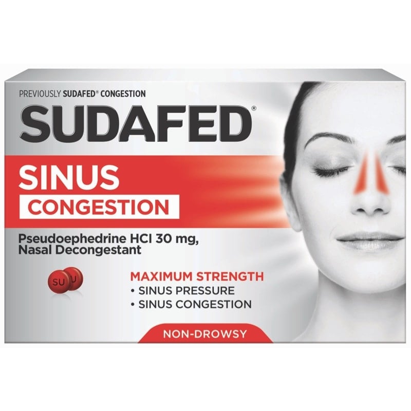 SUDAFED® Sinus Congestion product package